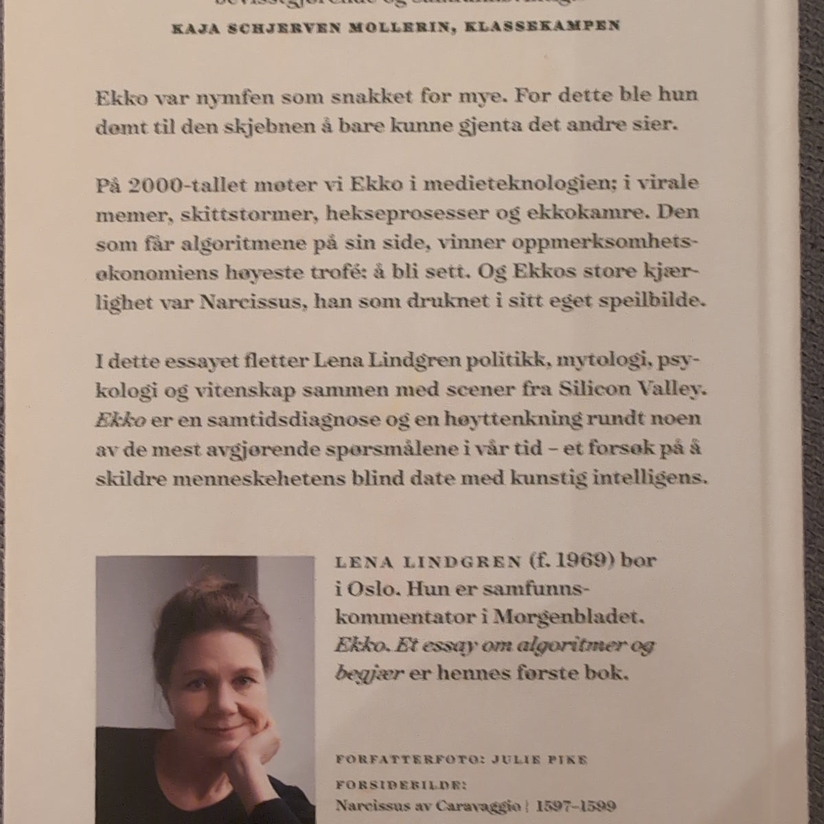 Ekko. Et essay om algoritmer og begjær, brukte bøker av Lena Lindgren
