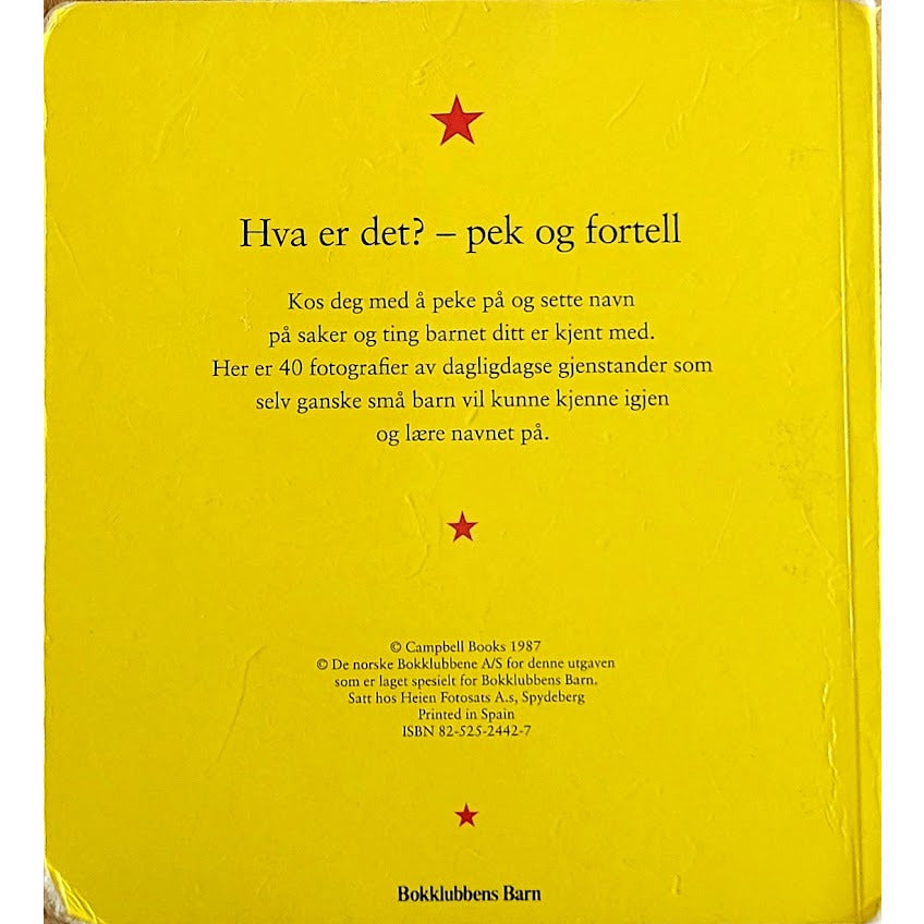 Hva er det? - Min første bildebok