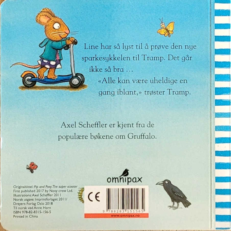 Scheffler, Axel: Tramp og Line - Den supre sparkesykkelen