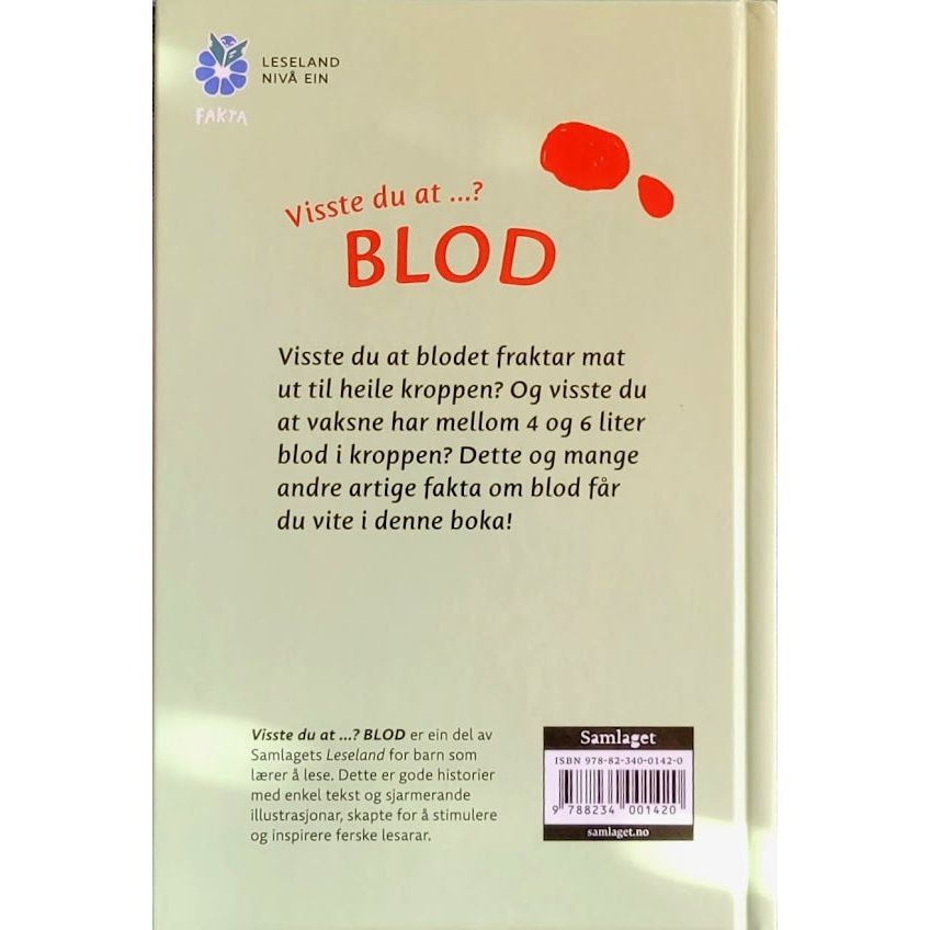 Sigbjørnsen, Hanne: Visste du at...? Blod