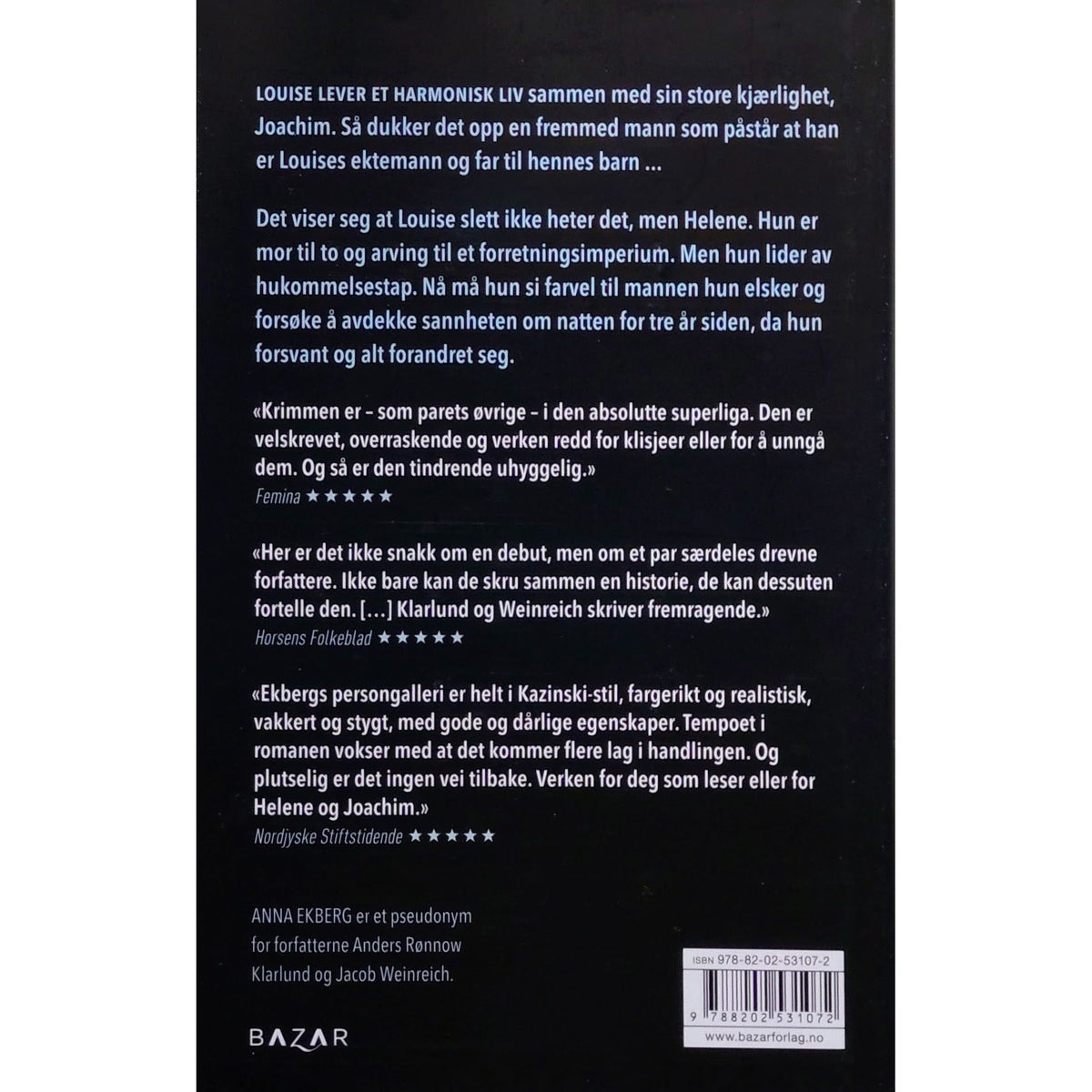 Anna Ekberg: Den hemmelige kvinnen. Brukte bøker. A.J. Kazinski
