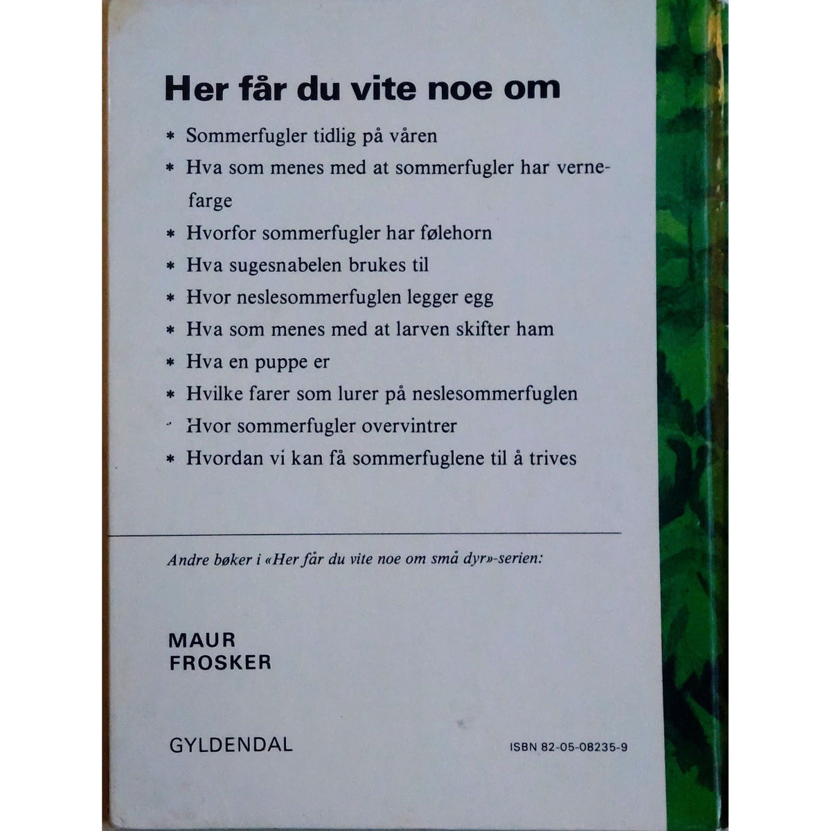 Her får du vite noe om små dyr: Sommerfugler