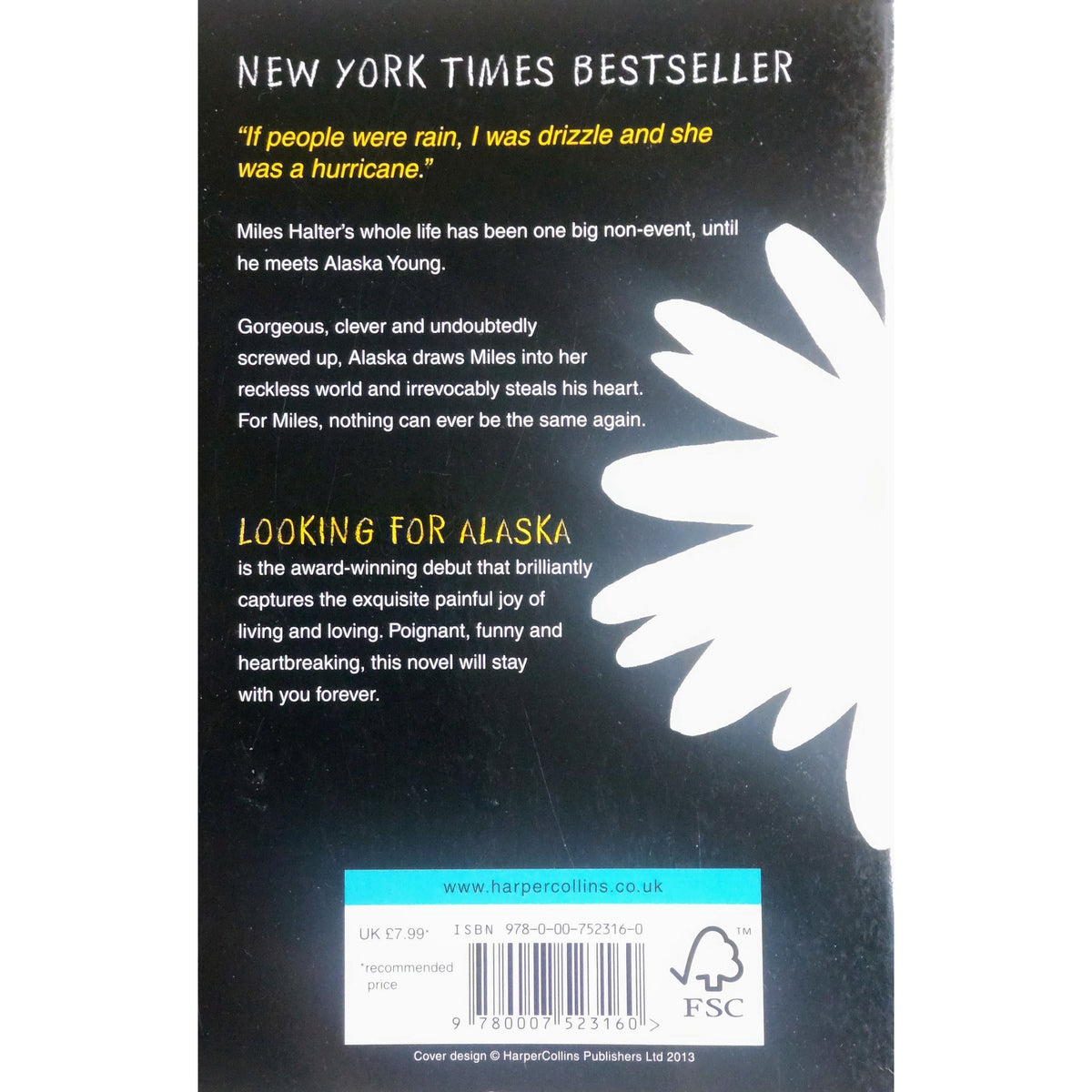 Looking for Alaska. Brukte bøker av John Green