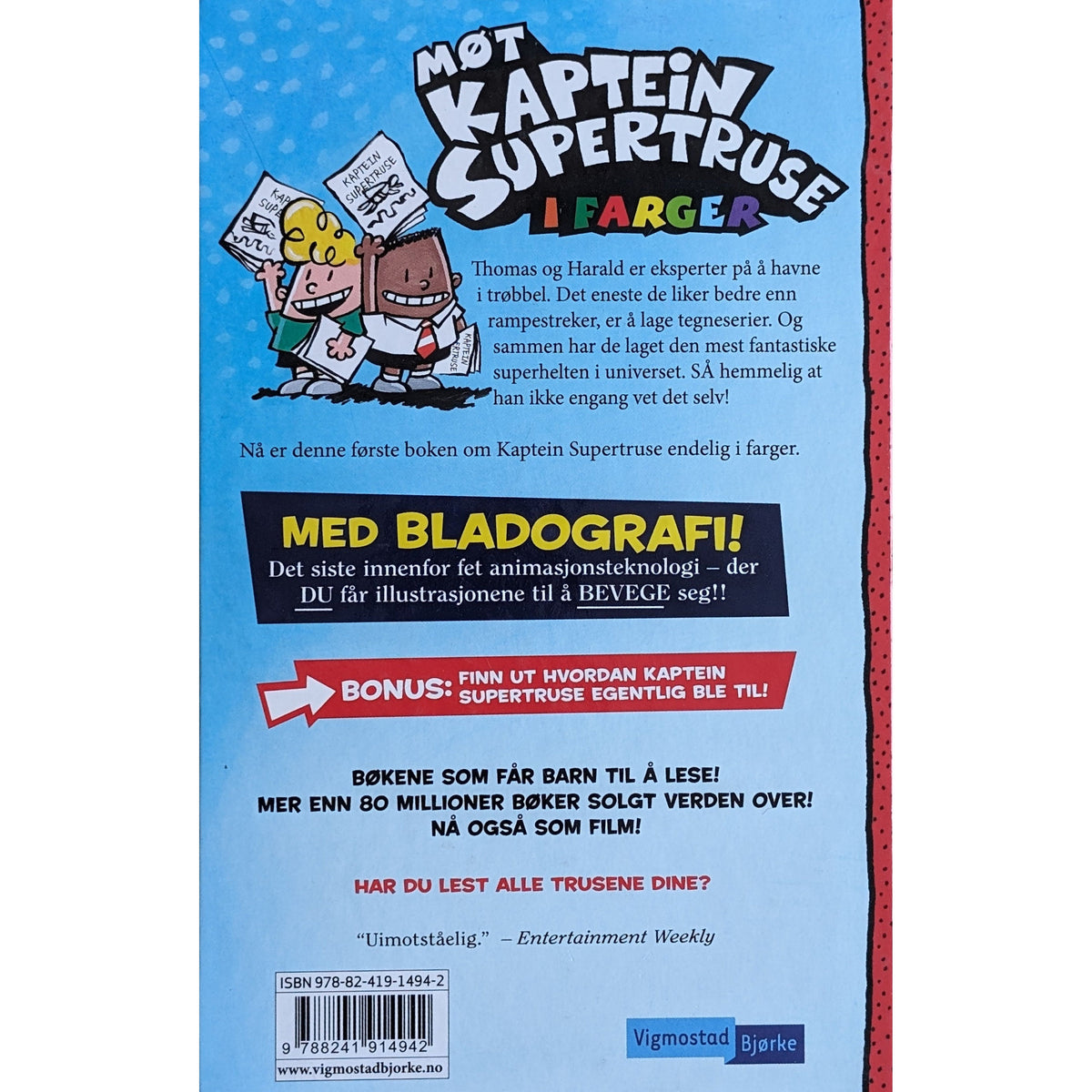 Pilkey, Dav: Kaptein Supertruse og de rampete robotene! endelig i farger (1)