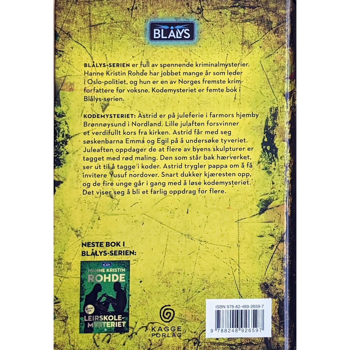 Blålys 5- Kodemysteriet. Brukte bøker av Hanne Kristin Rohde