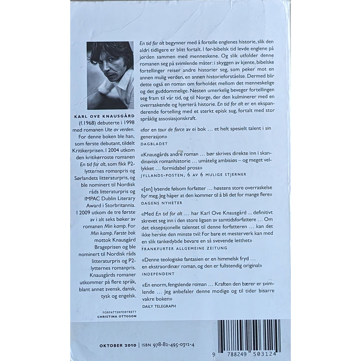 En tid for alt. Brukte bøker av Karl Ove Knausgård
