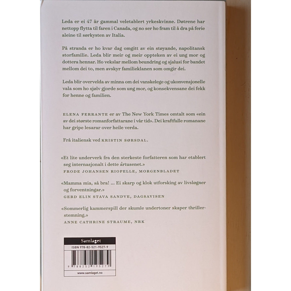 Den dunkle dottera. Brukte bøker av Elena Ferrante