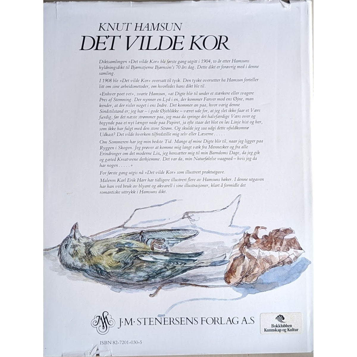 Det vilde kor - Brukte bøker av Knut Hamsun og Karl Erik Harr. Diktsamling