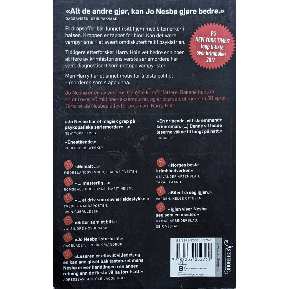 Tørst - Harry Hole 11. Brukte krimbøker av Jo Nesbø