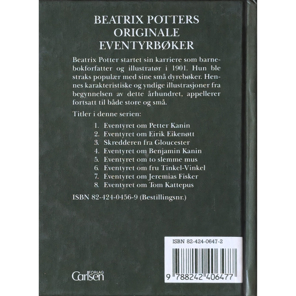 Eventyret om Jeremias Fisker, brukte bøker av Beatrix Potter