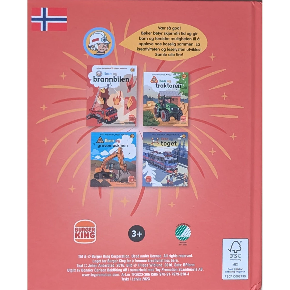 Iben og brannbilen, brukte bøker av Johan Anderblad