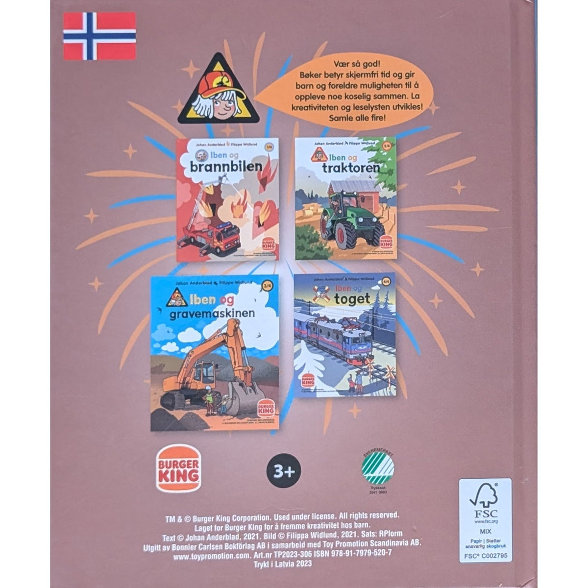 Iben og gravemaskinen, brukte bøker av Johan Anderblad
