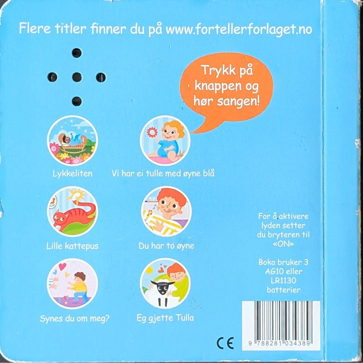 Syng med Lykkeliten, brukte bøker med lyd - illustrert av Nina Klausen