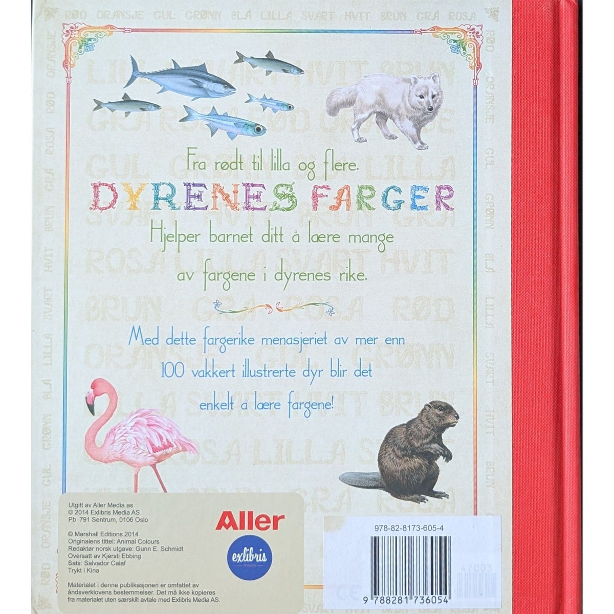 Fargerike dyr - Brukte barnebøker om farger og dyr