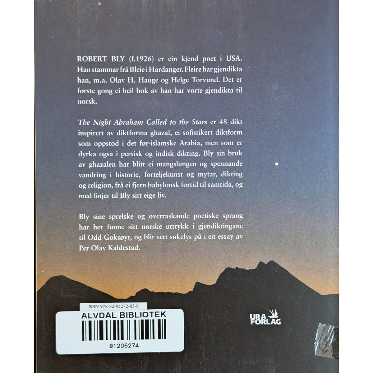 Den natta Abraham ropte til stjernene glede. Brukte bøker av Robert Bly.