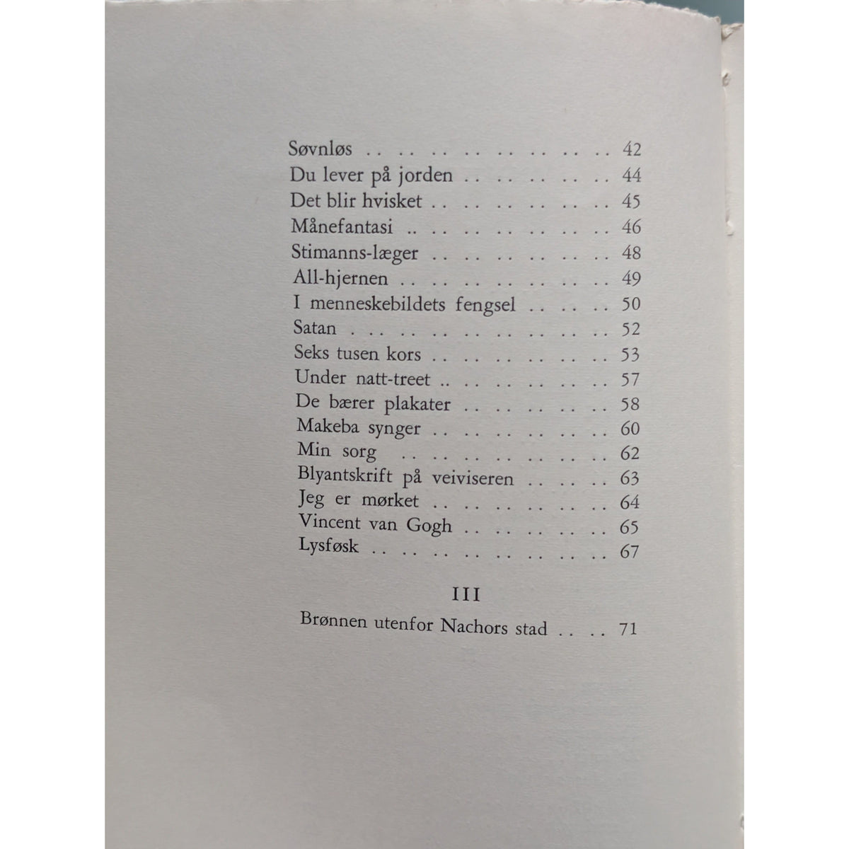 Brønnen utenfor Nachors stad. Dikt. Brukt bok av Hans Børli.