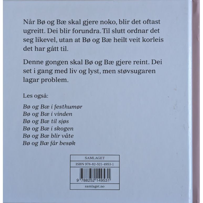 Bø og Bæ gjer reint, brukte bøker av Olof og Lena Landström. Bruktbokhandel