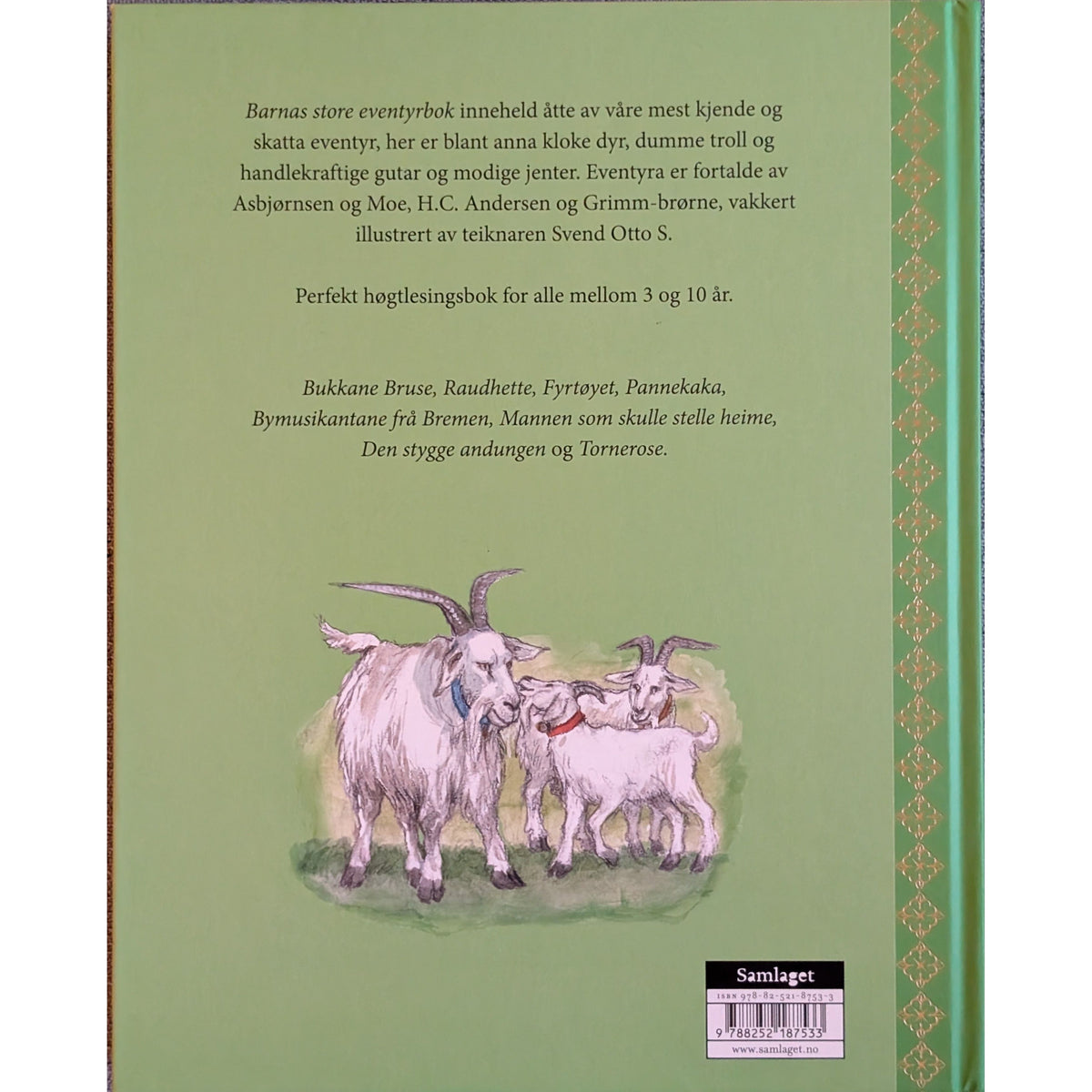 Barnas store eventyrbok, gjenfortalt av Maria Parr (nynorsk).