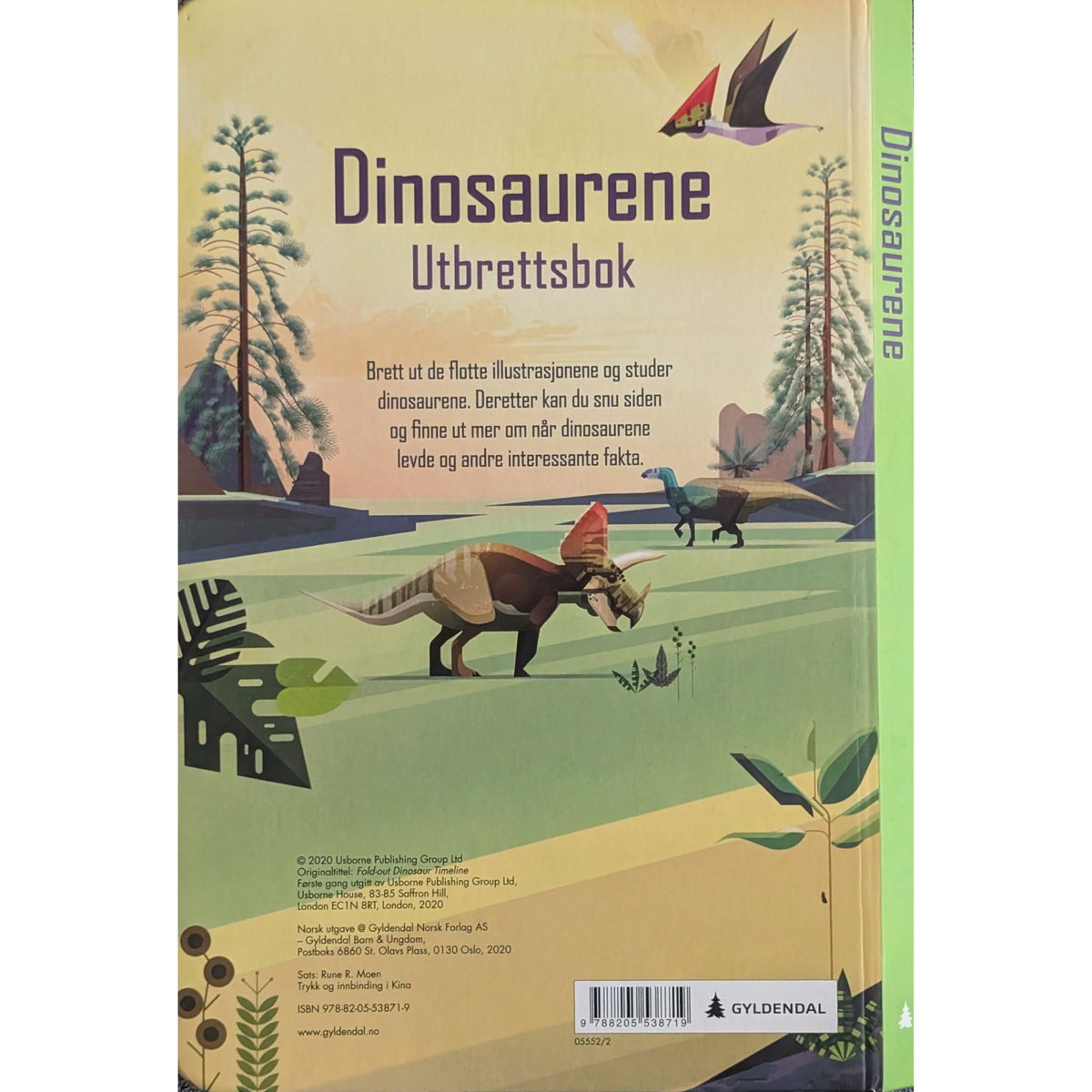 Dinosaurene - Utbrettsbok . Inventaret brukte bøker