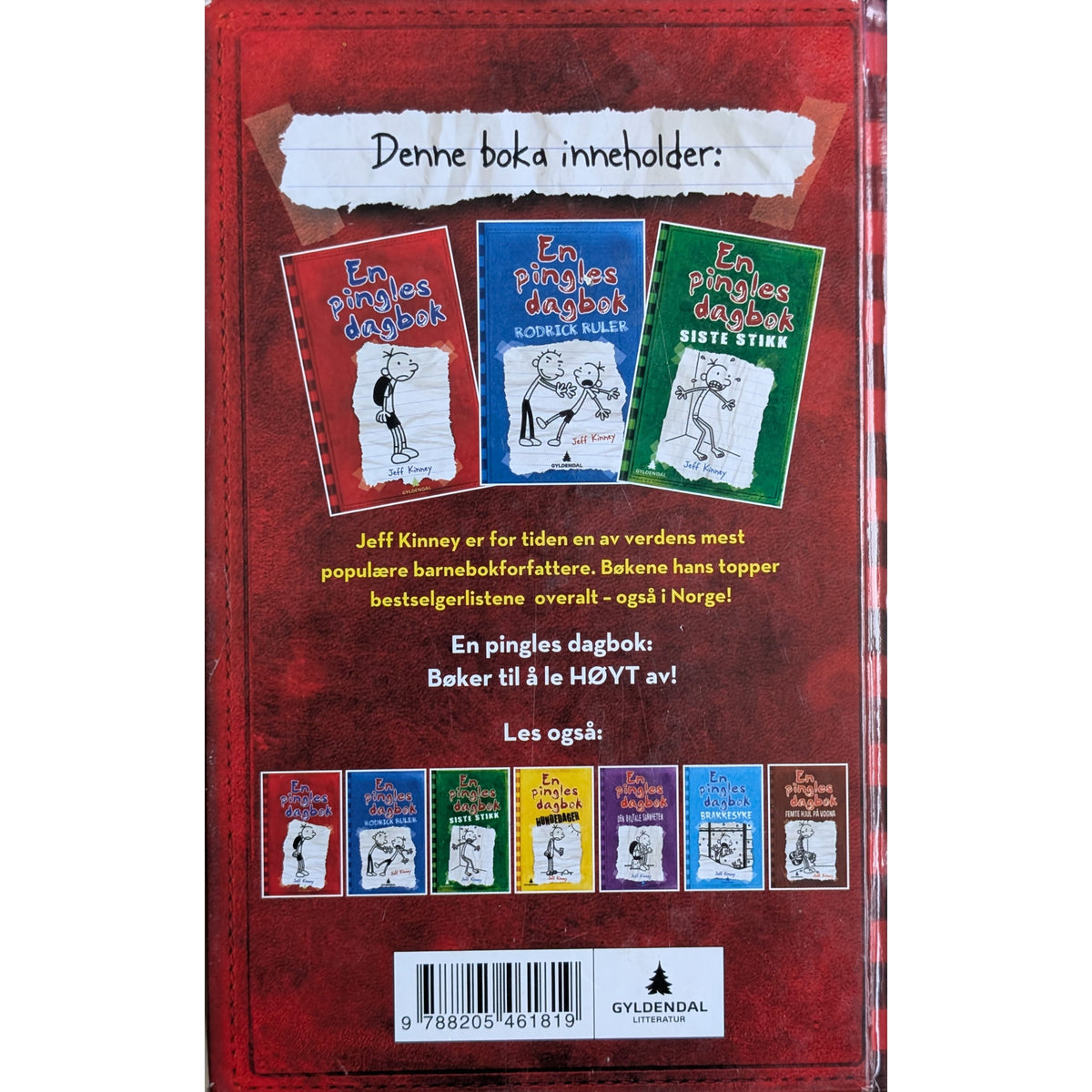 En pingles dagbok 1-3 De tre første bøkene Brukte bøker av Jeff Kinney