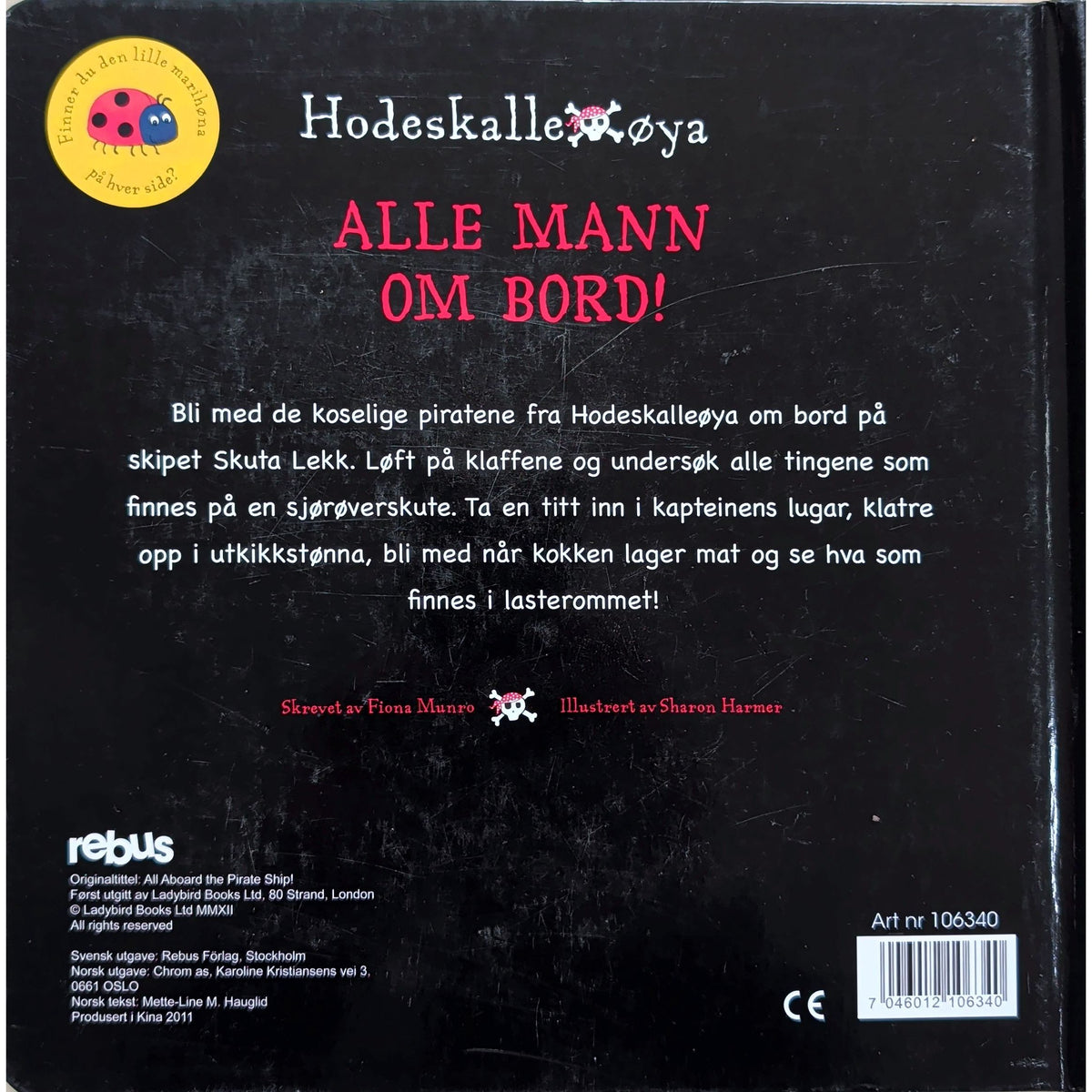 Hodeskalleøya - Alle mann ombord! Brukte klaffebøker av Fiona Munro