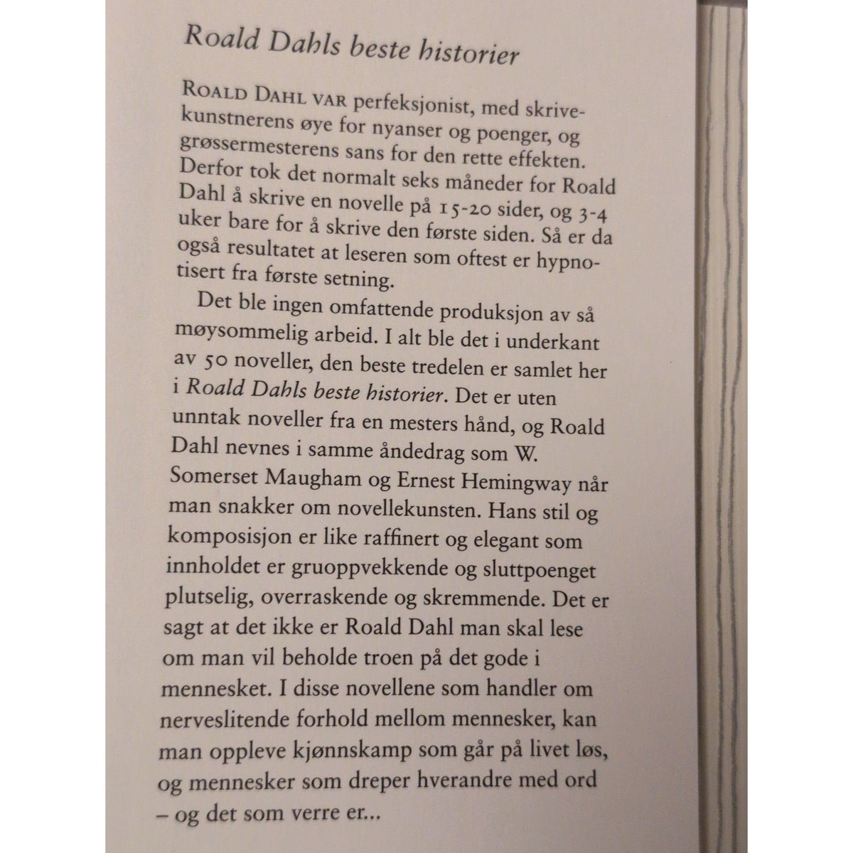 Dahl, Roald: Roald Dahls beste historier