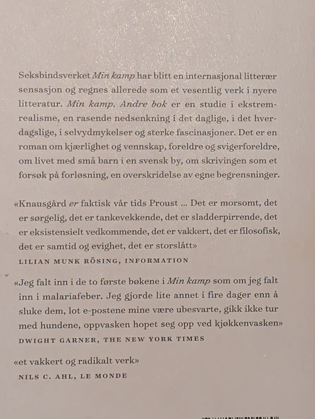 Knausgård, Karl Ove: Min kamp 2