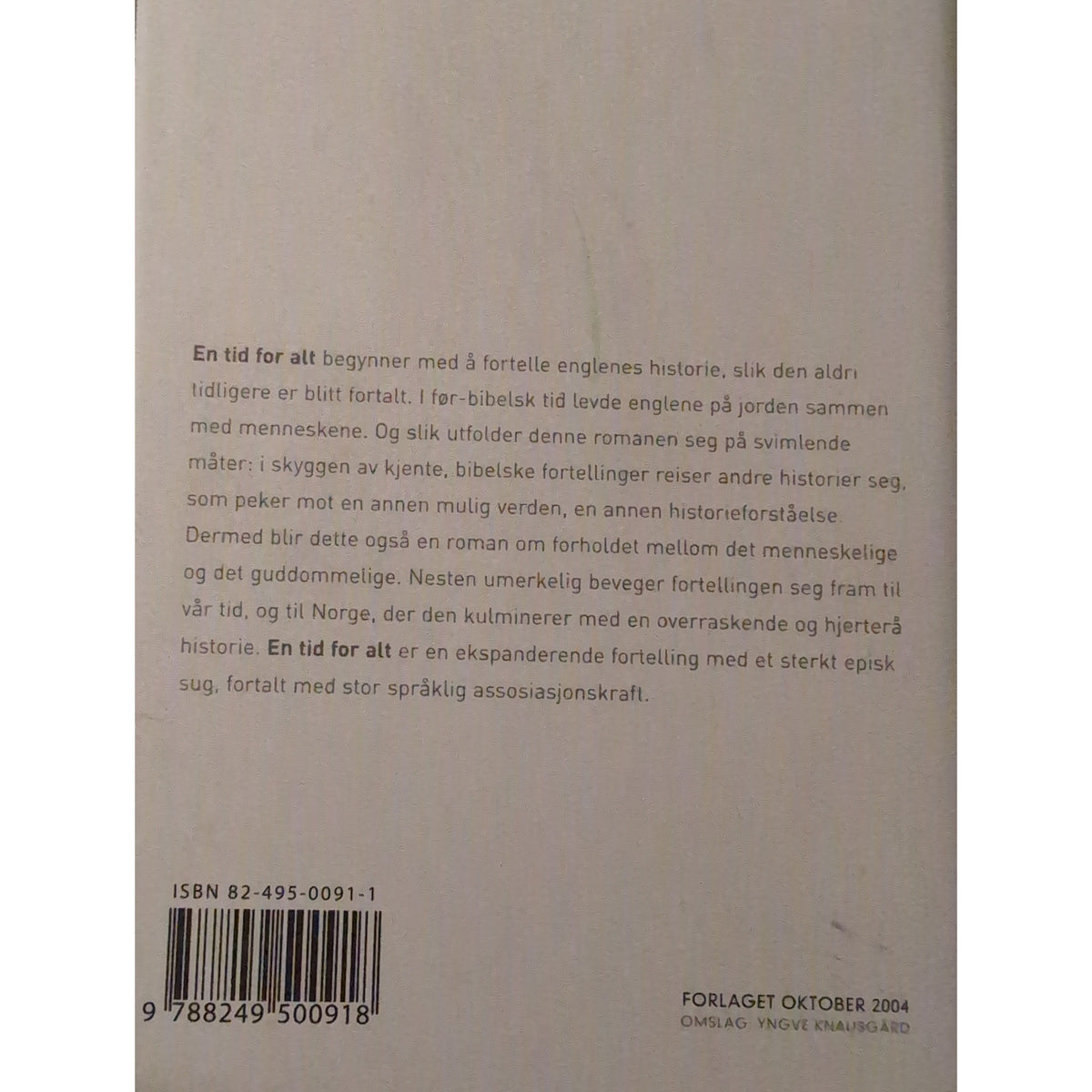 Knausgård, Karl Ove: En tid for alt