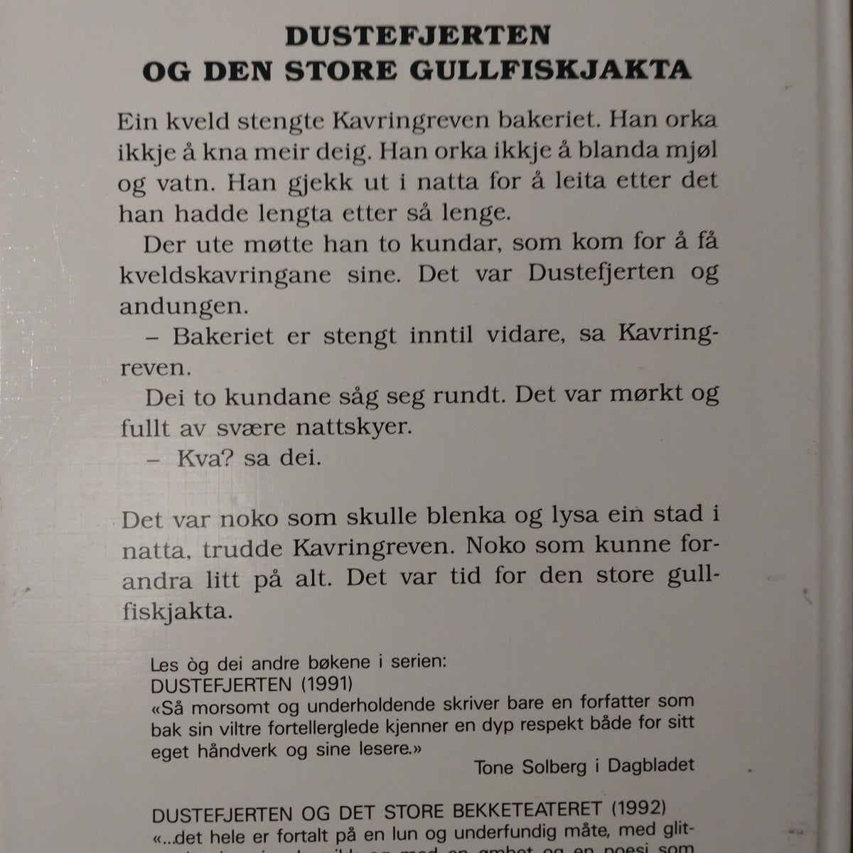 Belsvik, Rune: Dustefjerten og den store gullfiskjakta