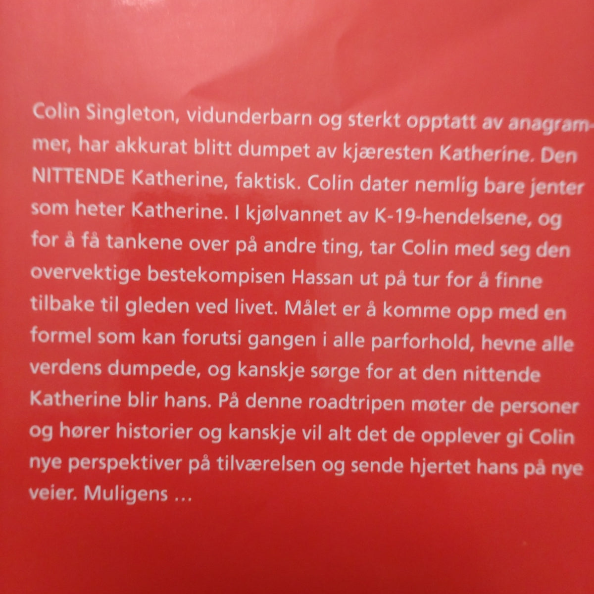 Green, John: En overflod av Katheriner