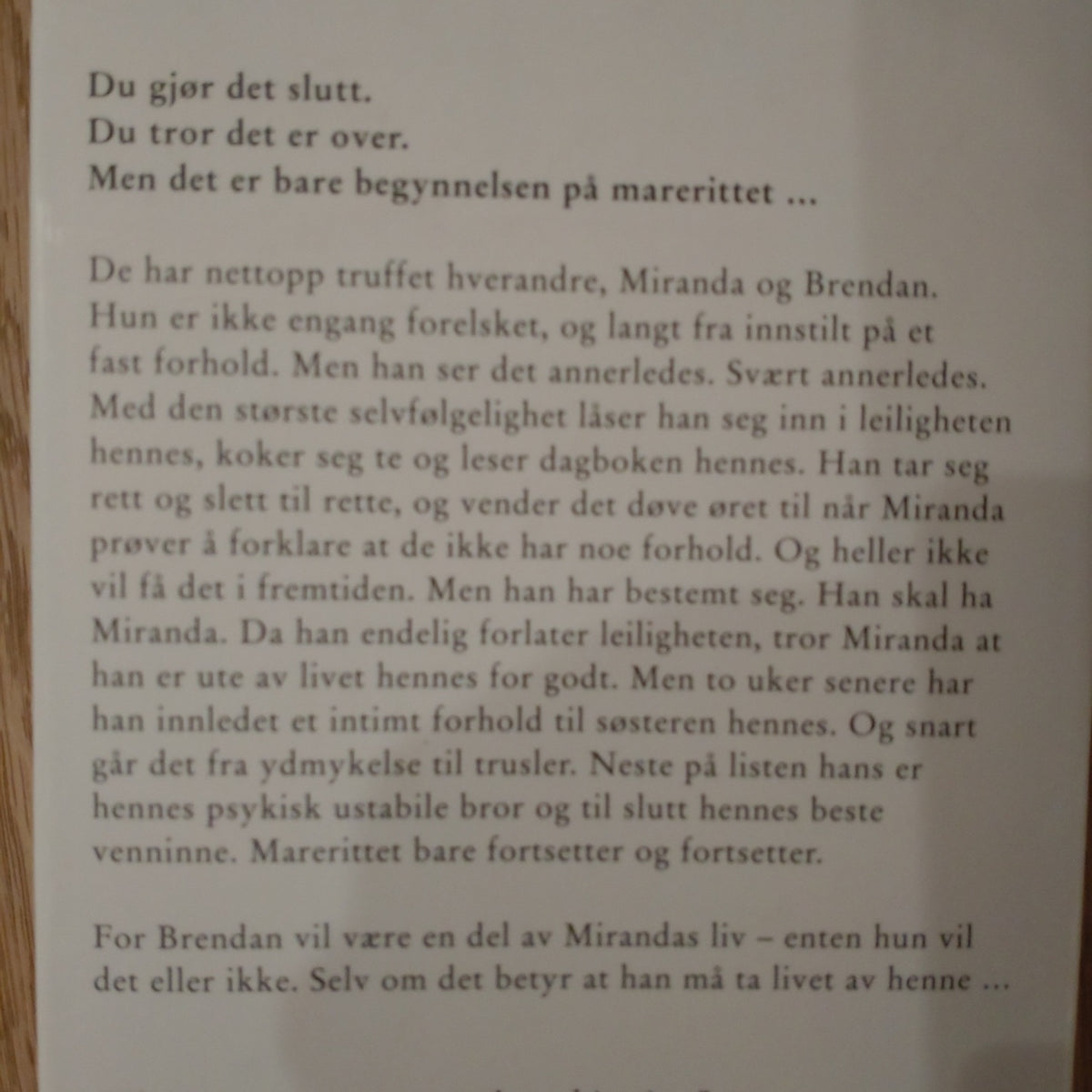 French, Nicci: God natt, Miranda