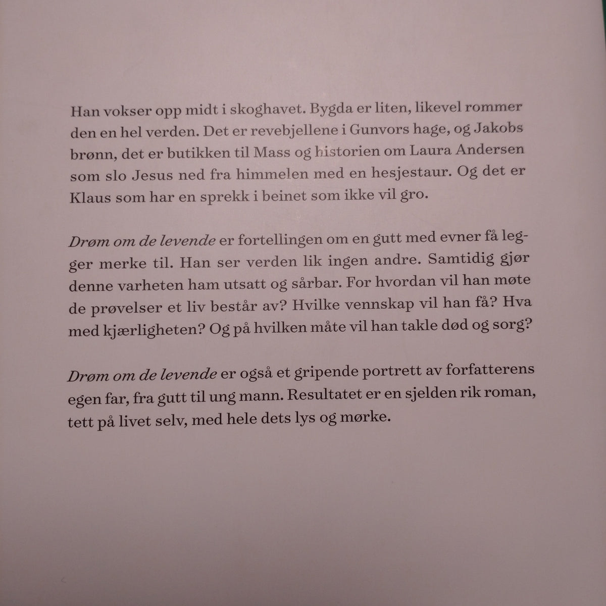 Heivoll, Gaute: Drøm om de levende
