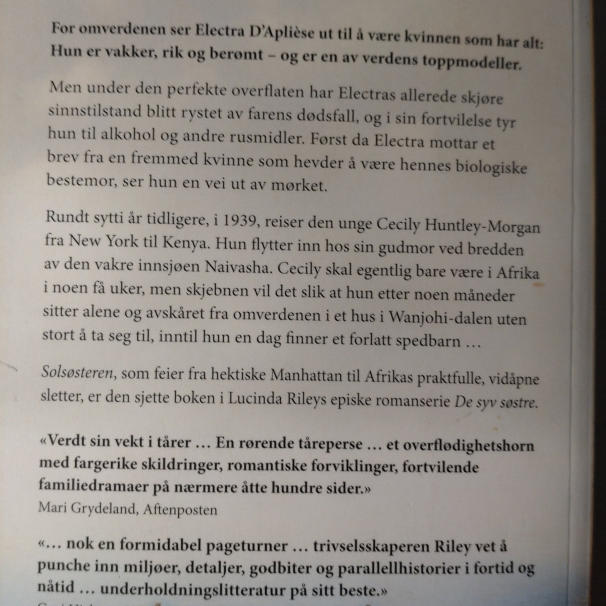 Riley, Lucinda: Solsøsteren (De syv søstre 6)