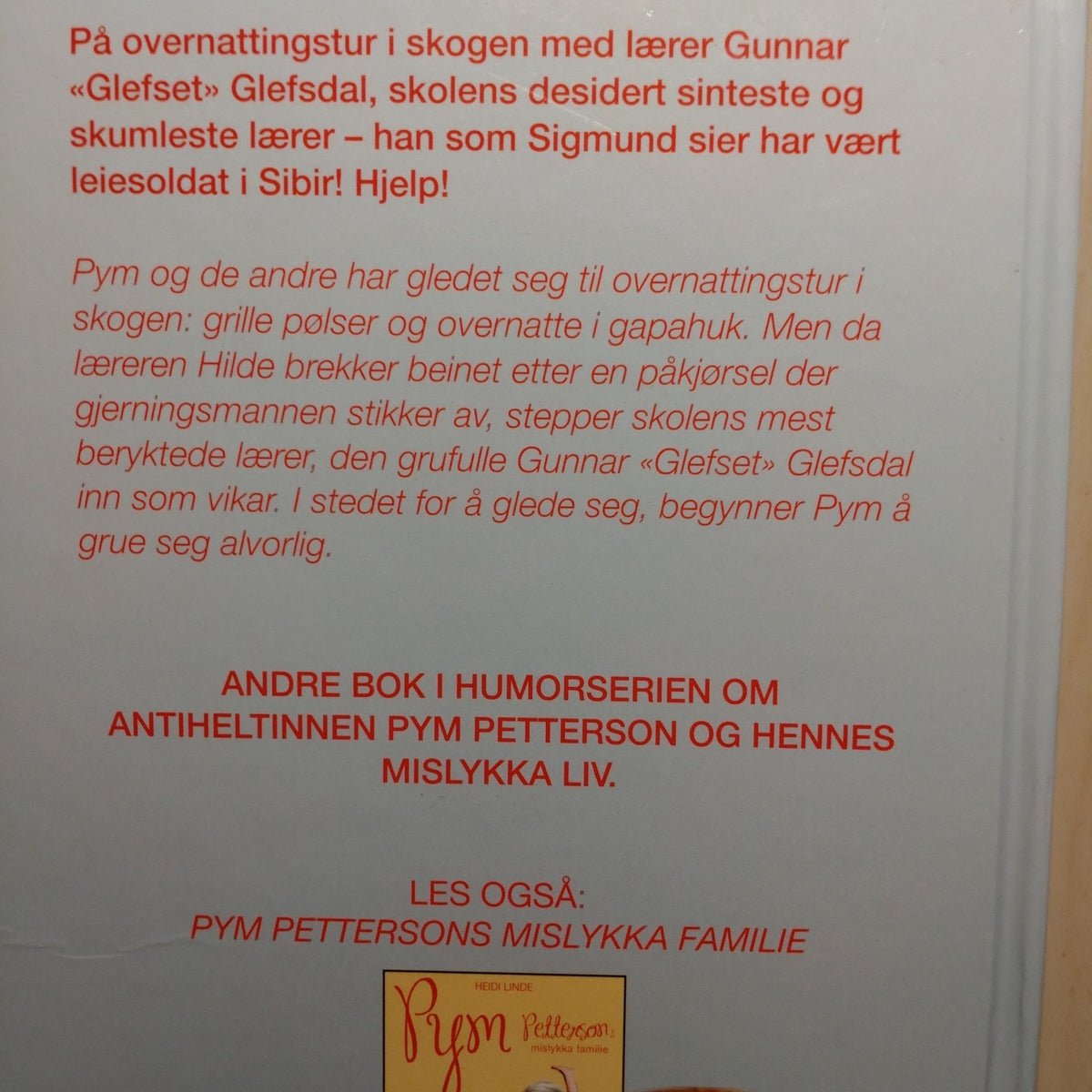 Linde, Heidi: Pym Pettersons mislykka skoletur