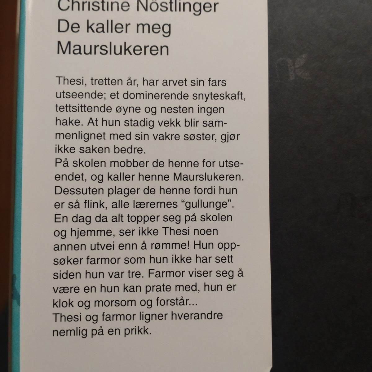 Nöstlinger, Christine: De kaller meg Maurslukeren