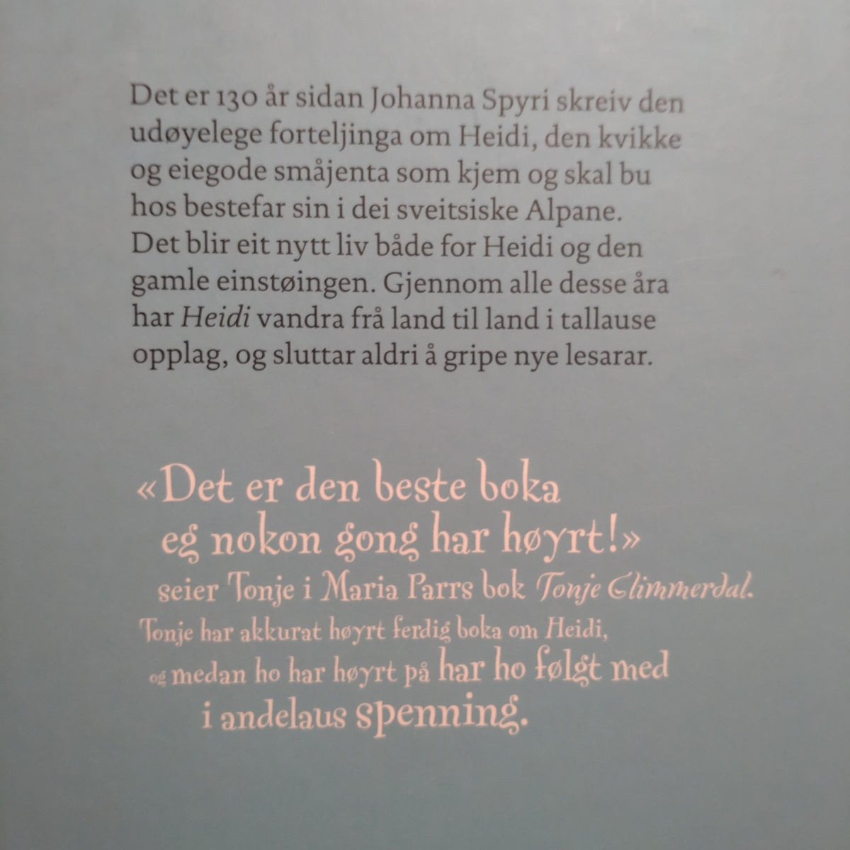 Spyri, Johanne: Heidi