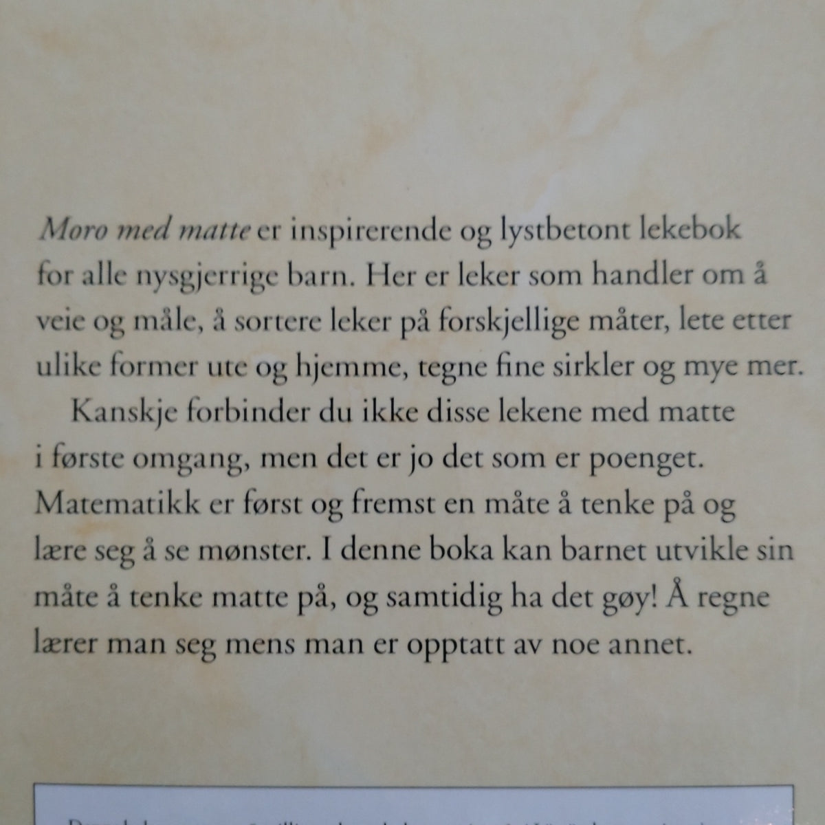 Dahl, Kristin: Moro med matte