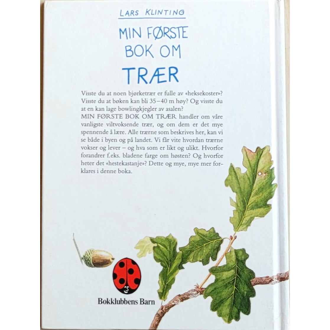 Klinting, Lars: Min første bok om trær