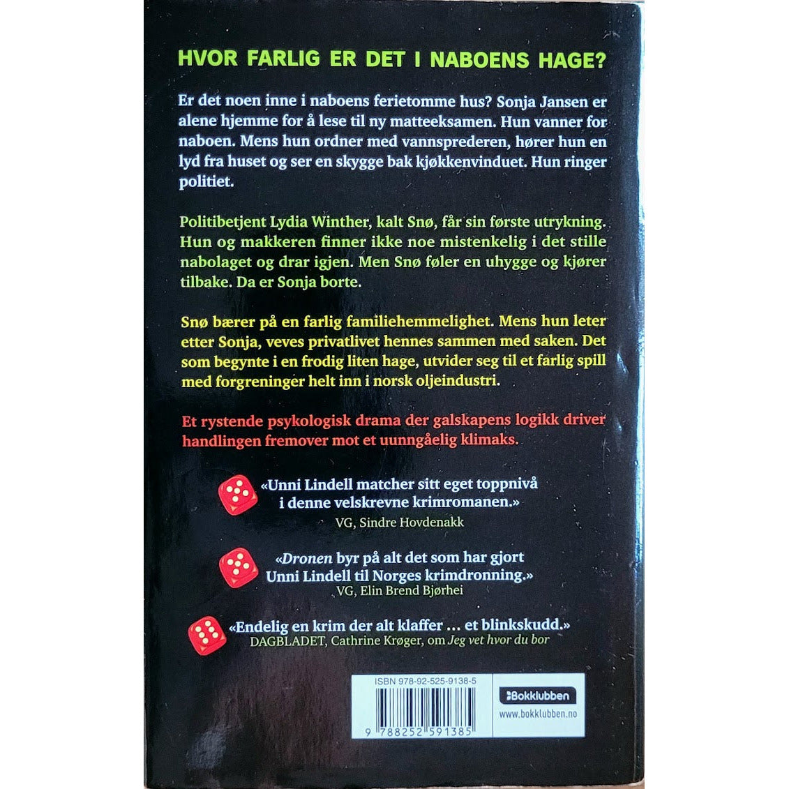 Lindell, Unni: Snø 1 - Nabovarsel