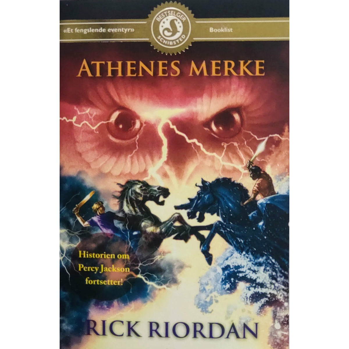 Gudene fra Olympos 3 - Athenes merke, brukte bøker av Rick Riordan