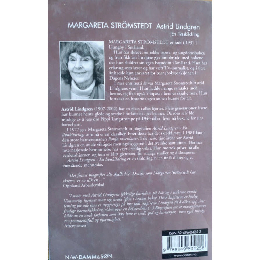 Strömstedt, Margareta: Astrid Lindgren - En livsskildring