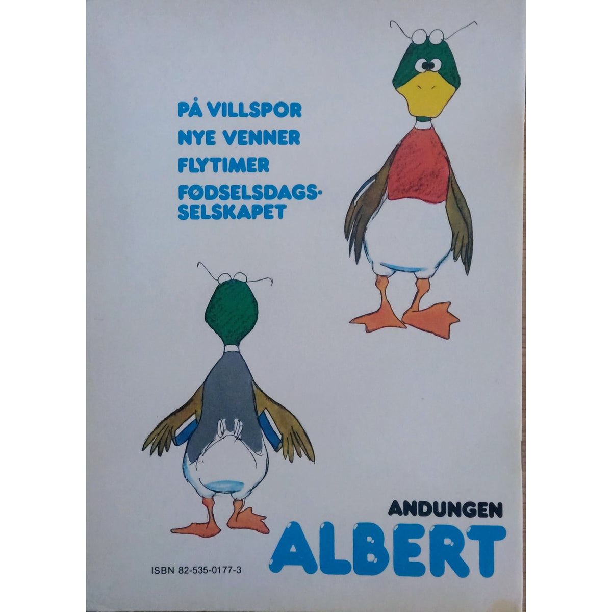 Andungen Albert på villspor. Brukte bøker og tegneserier