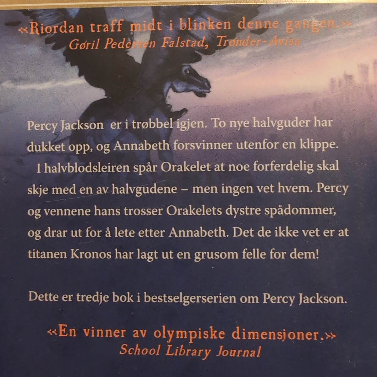 Riordan, Rick: Percy Jackson 3 - Titanens forbannelse