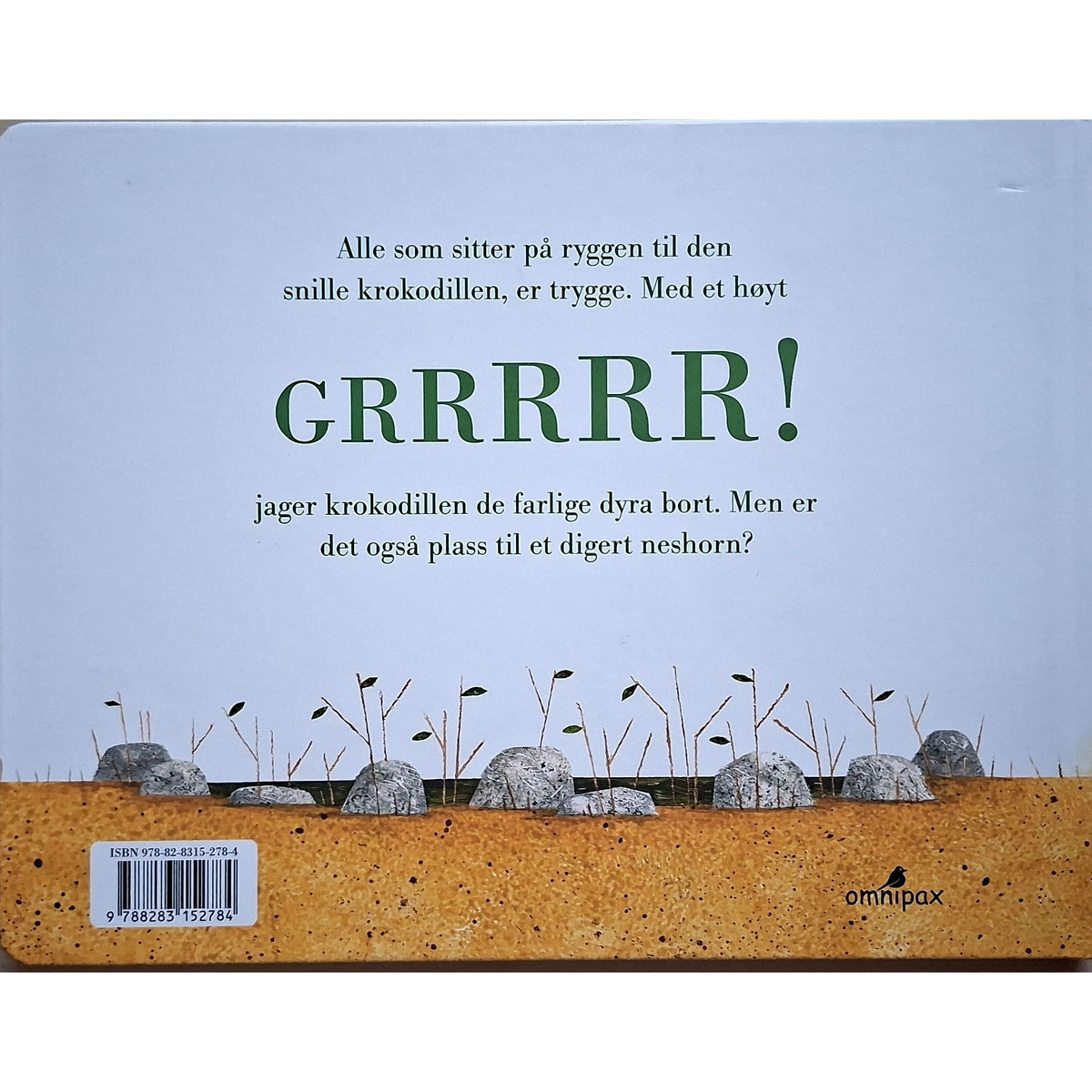 Snille krokodille, bakside