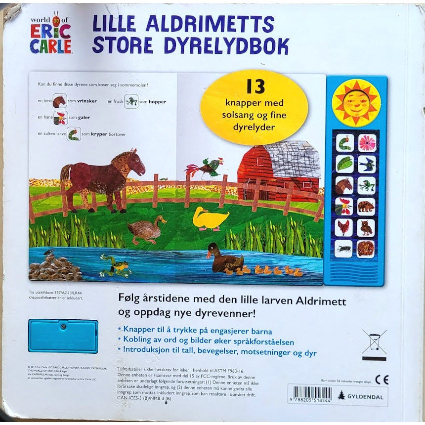 Carle, Eric: Lille Aldrimetts store dyrelydbok