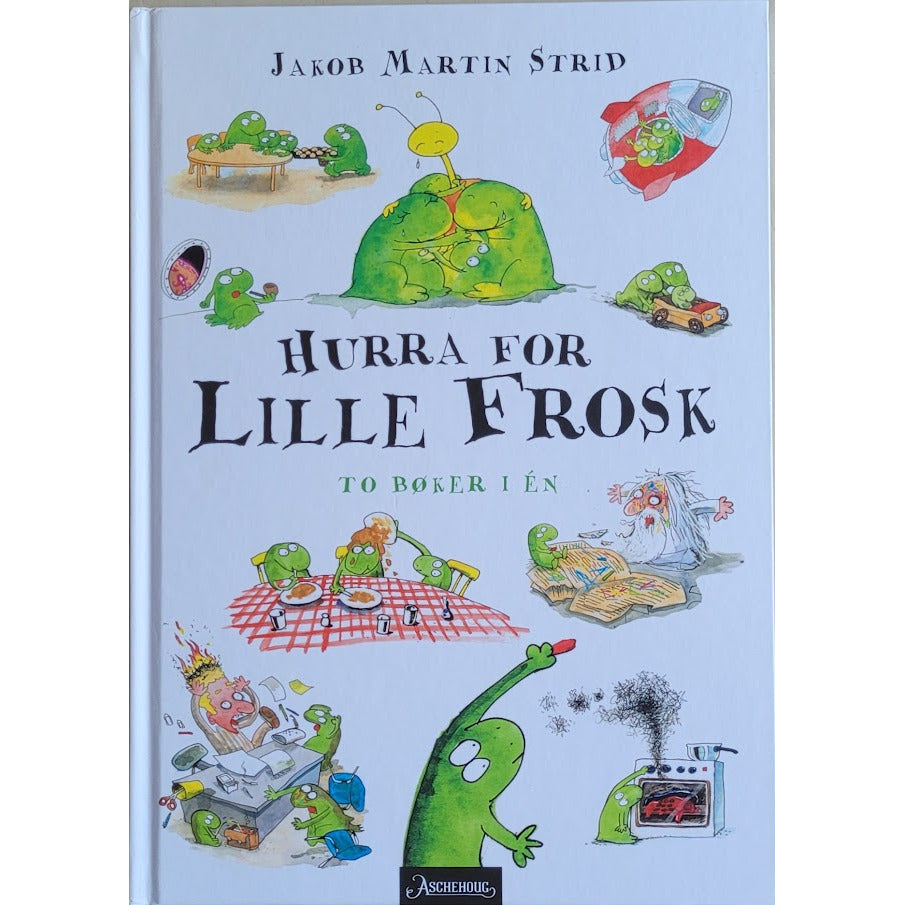 Hurra for Lille frosk; Brukte bøker av Jakob Martin Strid. Billedbok