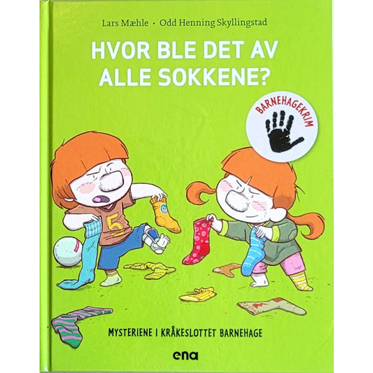 Mysteriene i Kråkeslottet barnehage - Hvor ble det av alle sokkene? - brukte bøker av Lars Mæhle