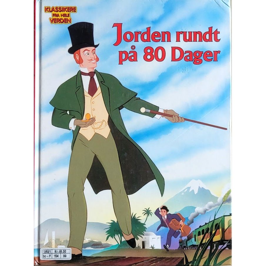 Jorden rundt på 80 dager, brukte bøker av Jules Verne