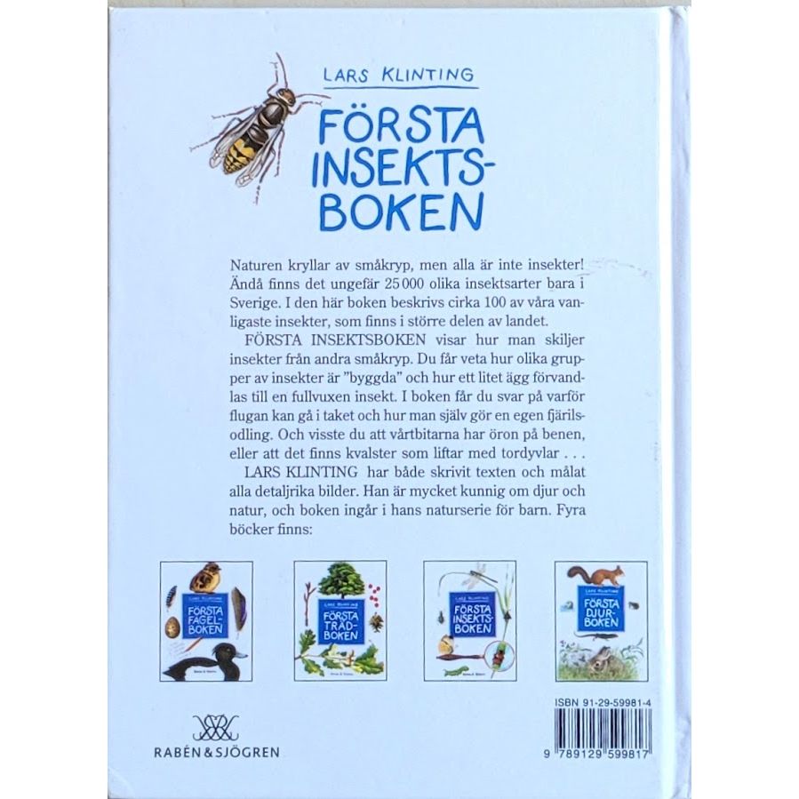 Klinting, Lars: Första insektsboken (svensk)