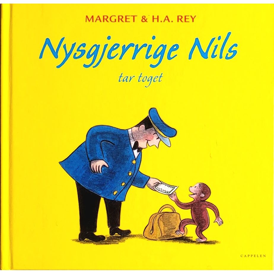 Nysgjerrige Nils tar toget, brukte bøker av Margret & H.A. Rey
